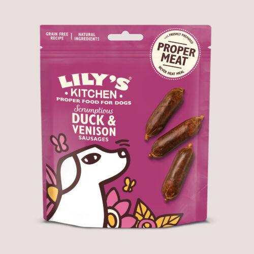 Lily's Kitchen Duck & Venison Sausages 70g
