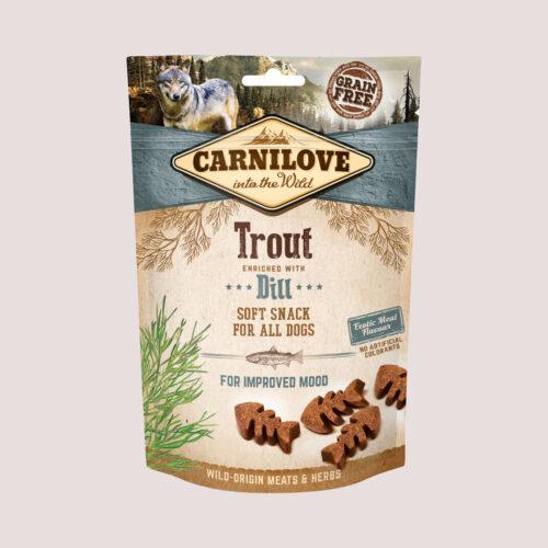 2095 Carnilove Trout and Dill training and reward treats 200g