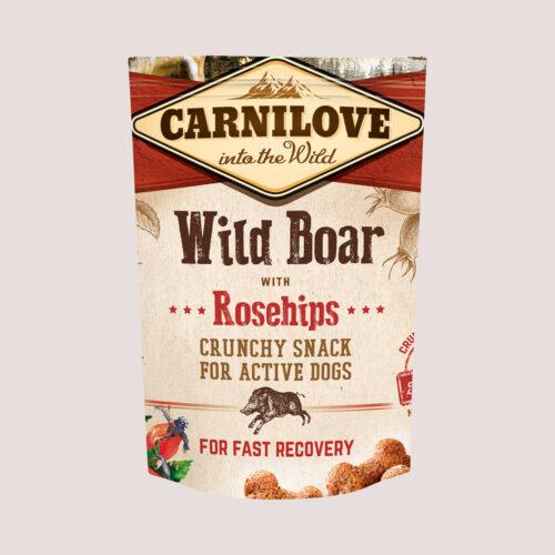 2099 Carnilove Boar and Rosehup training and reward treats 200g