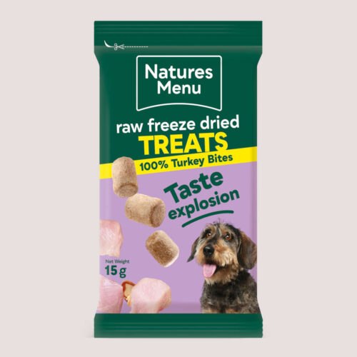 Natures Menu Freeze Dried Turkey Meat Bites 15g