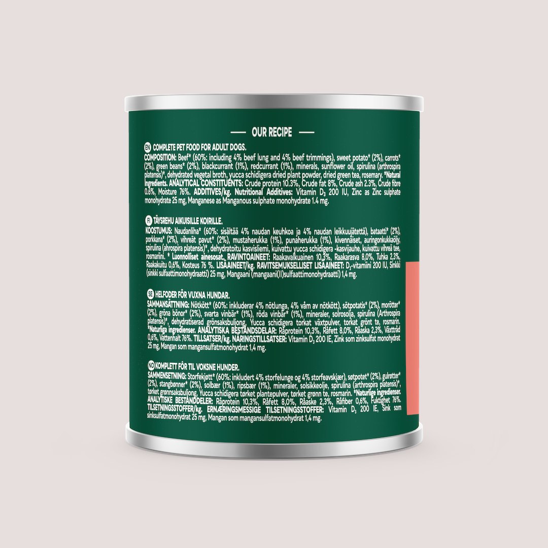 Natures Menu Beef With Superfoods 600g