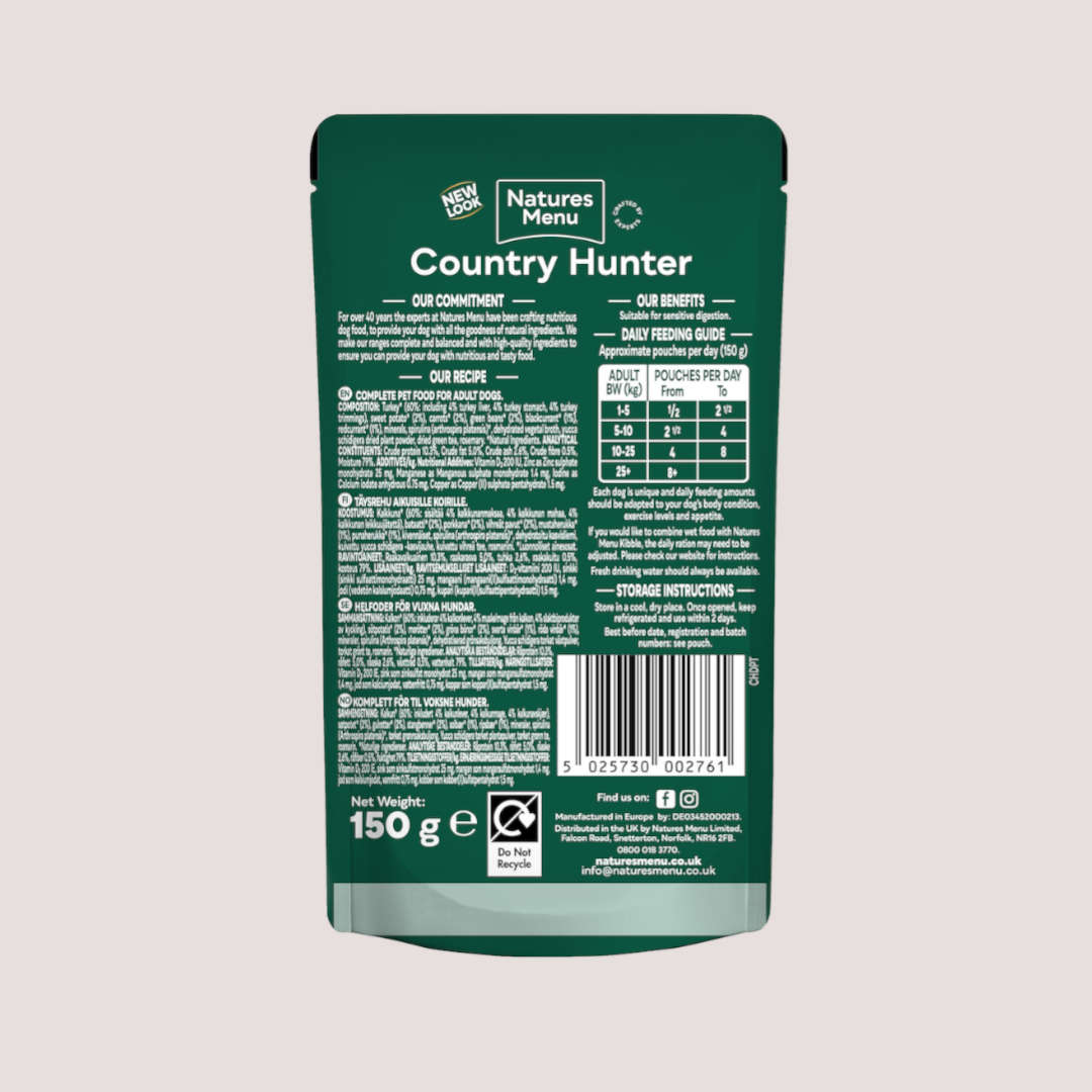 Natures Menu Country Hunter Turkey Pouch