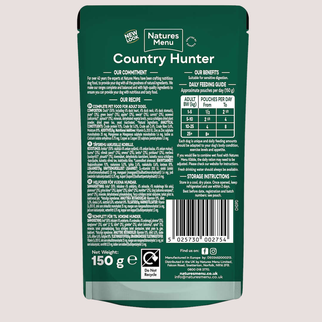 Natures Menu Succulent Duck Pouch