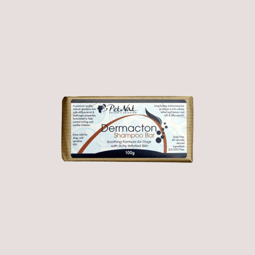 PetNat Dermacton Shampoo Bar - For Itchy Dogs | Healthy Pet Store