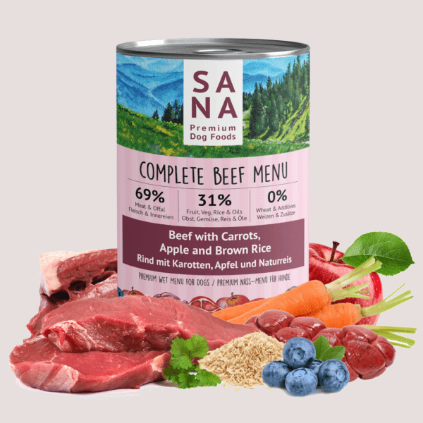 SANA Beef Wet Dog Food 400g