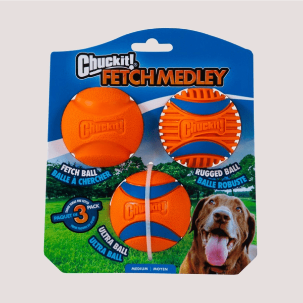 Chuckit! Fetch Medley Gen 3 Medium 3pk