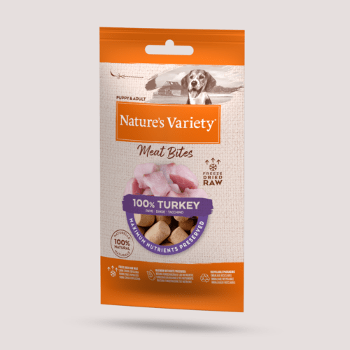 Nature's Variety Freeze Dried Turkey Meat Bites 20g