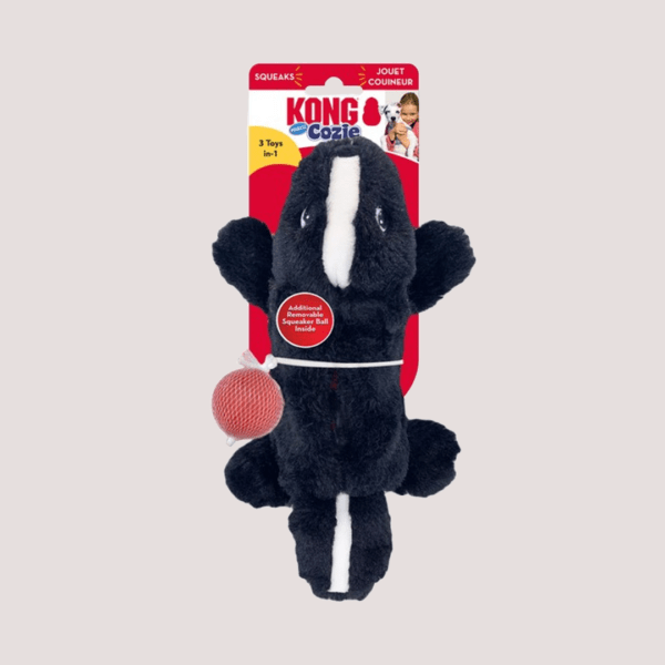 KONG Cozie Pocketz Skunk Dog Toy