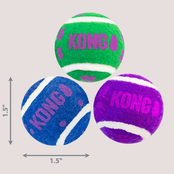KONG Cat Active Tennis Balls With Bells