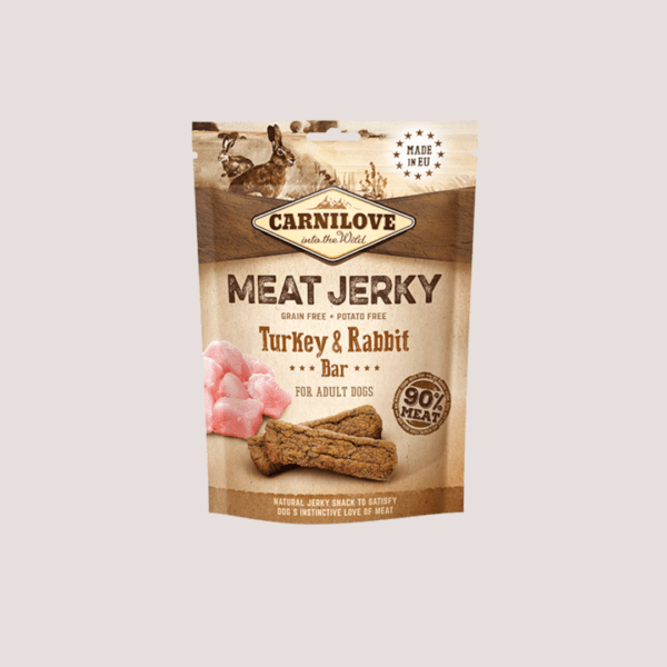 Carnilove Meat Jerky Turkey & Rabbit Dog Treat 100g