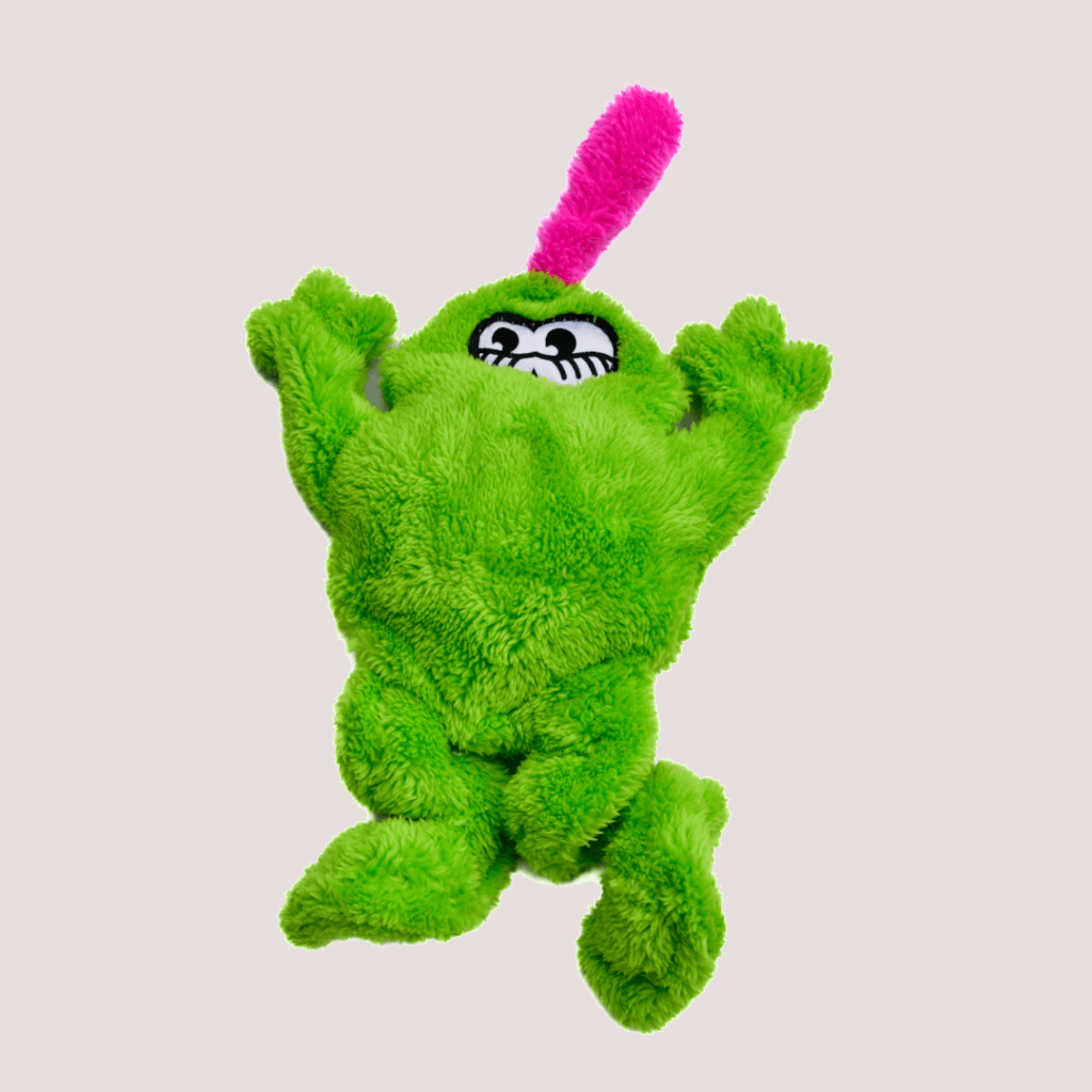 cycle-dog-duraplush-springy-green-frog-healthy-pet-store