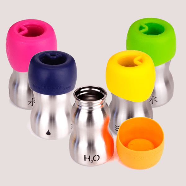 K9 H2O Small Brushed Aluminium Pet Water Bottles