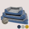 Gorpets Noodle Memory Foam Pet Bed Blue