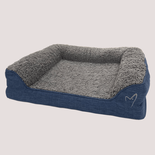 Gorpets Noodle Memory Foam Pet Bed Blue