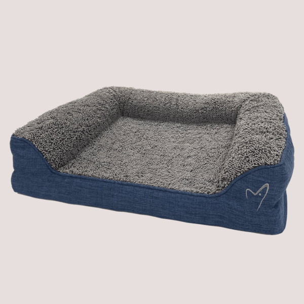 Gorpets Noodle Memory Foam Pet Bed Blue