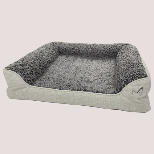 Gorpets Noodle Memory Foam Pet Bed Grey