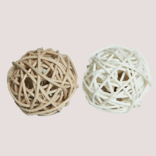 Rosewood Silvervine Rattan Balls