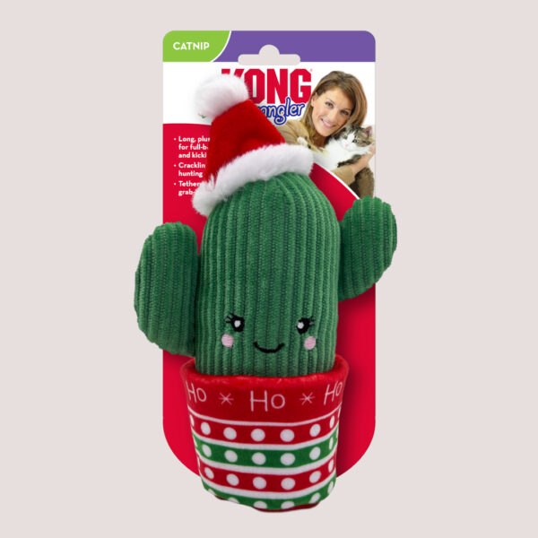 KONG Holiday Wrangler Cactus Cat Toy