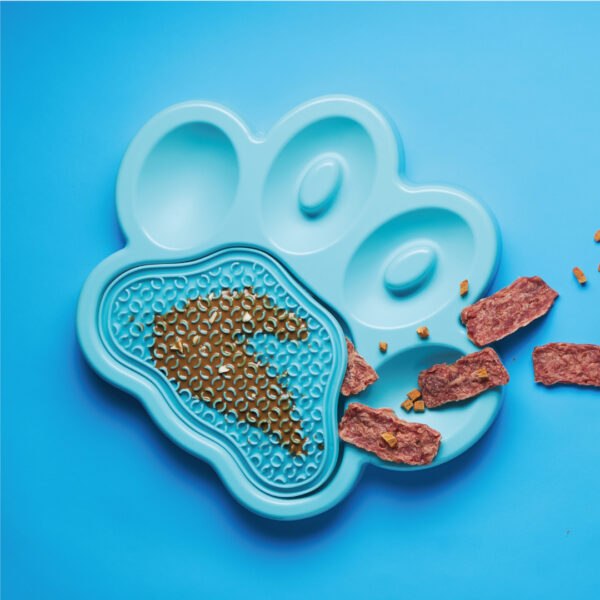 PetDreamHouse Paw Slow Feeder With Pad
