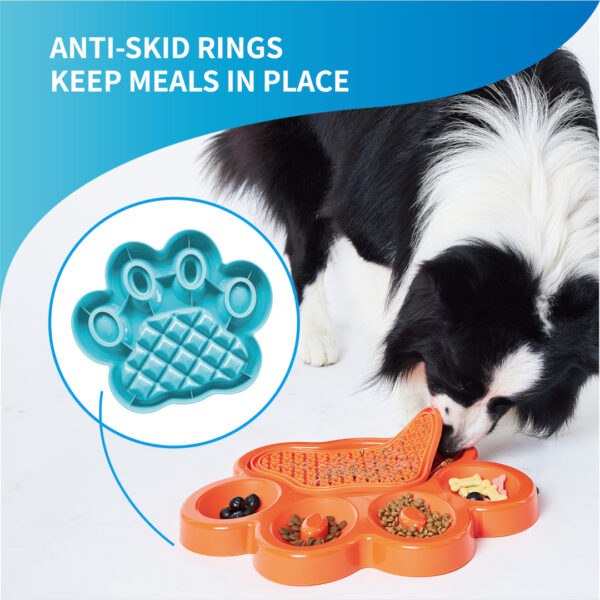 PetDreamHouse Paw Slow Feeder With Pad