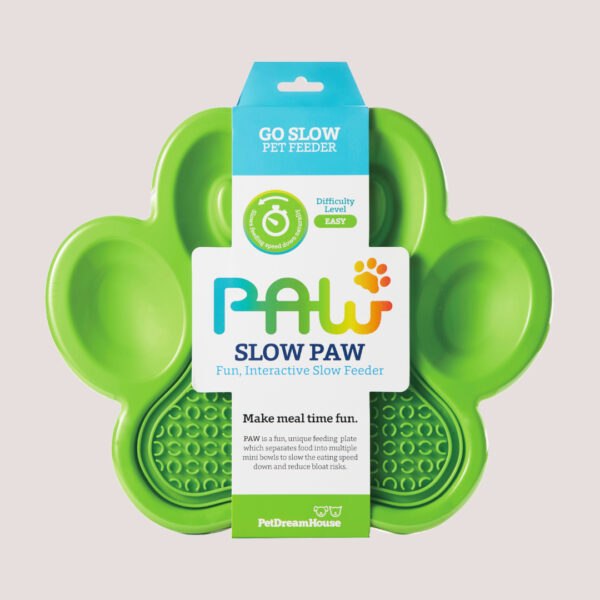 PetDreamHouse Paw Slow Feeder With Pad