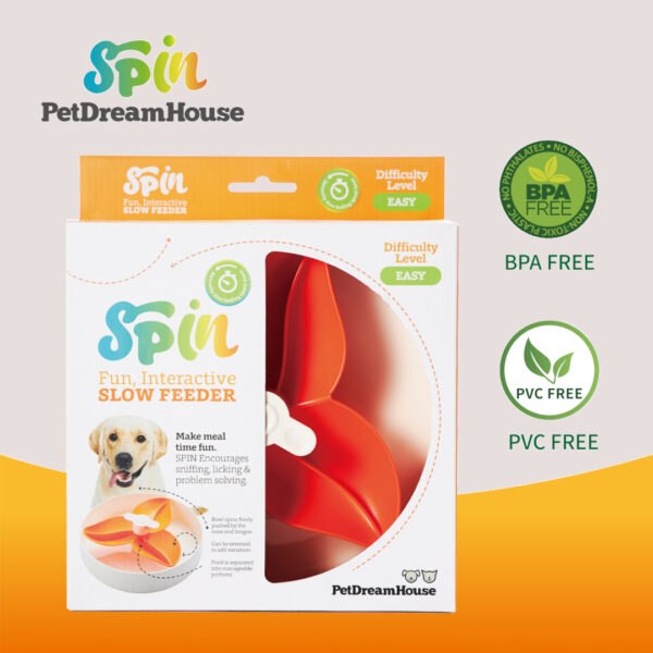 PetDreamHouse Spin Feeder Orange