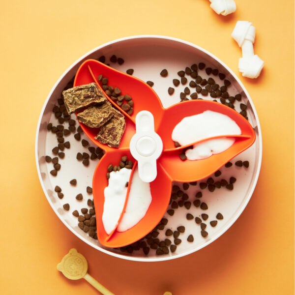 PetDreamHouse Spin Feeder Orange