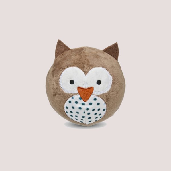 PetFace Round Owl Plush Ball