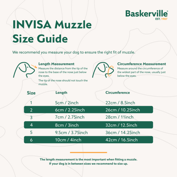 Company Of Animals Baskerville INVISA Dog Muzzle