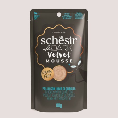 Schesir Mousse Chicken & Quail Egg Cat Food