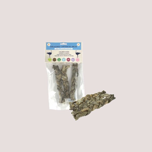 JR Ostrich Collagen Skin Braided Pack Of 3