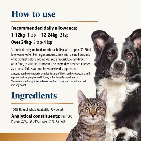 Karnlea Goat Milk Plus For Cats & Dogs 200g