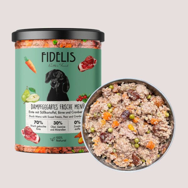 Fidelis Duck With Sweet Potato, Pear & Cranberrie 800g