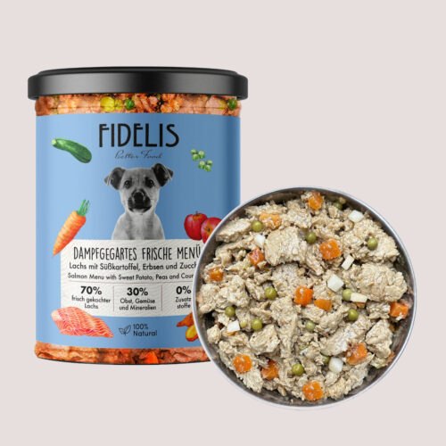 Fidelis Fresh Salmon With Sweet Potato, Peas & Courgette