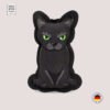 4Cats Catnip Black Cat Pillow