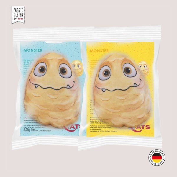 4Cats Catnip Yellow Monster Pillow