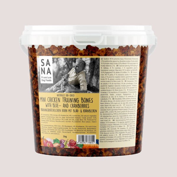 SANA Mini Training Chicken Blueberry & Cranberry Bone 1kg