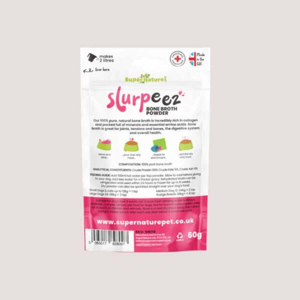 Supernature Slurpeez Pork Bone Broth Powder 60g
