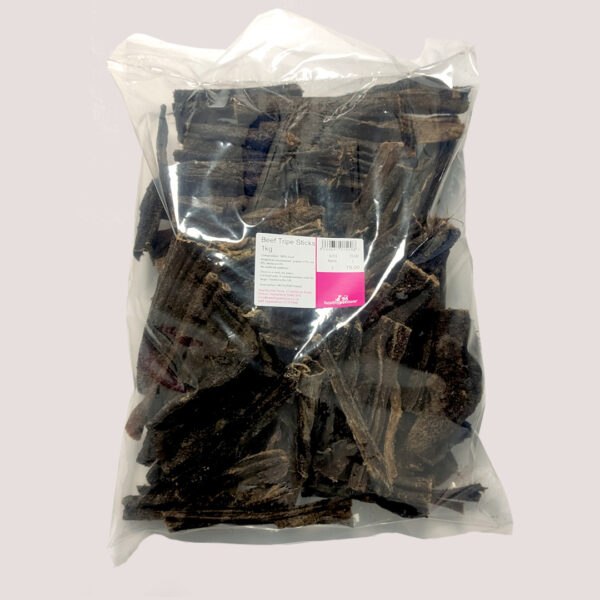 Dried Beef Tripe Sticks 1kg