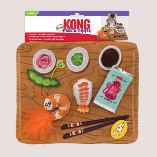 KONG Pull-a-Partz Sushi Cat Toy