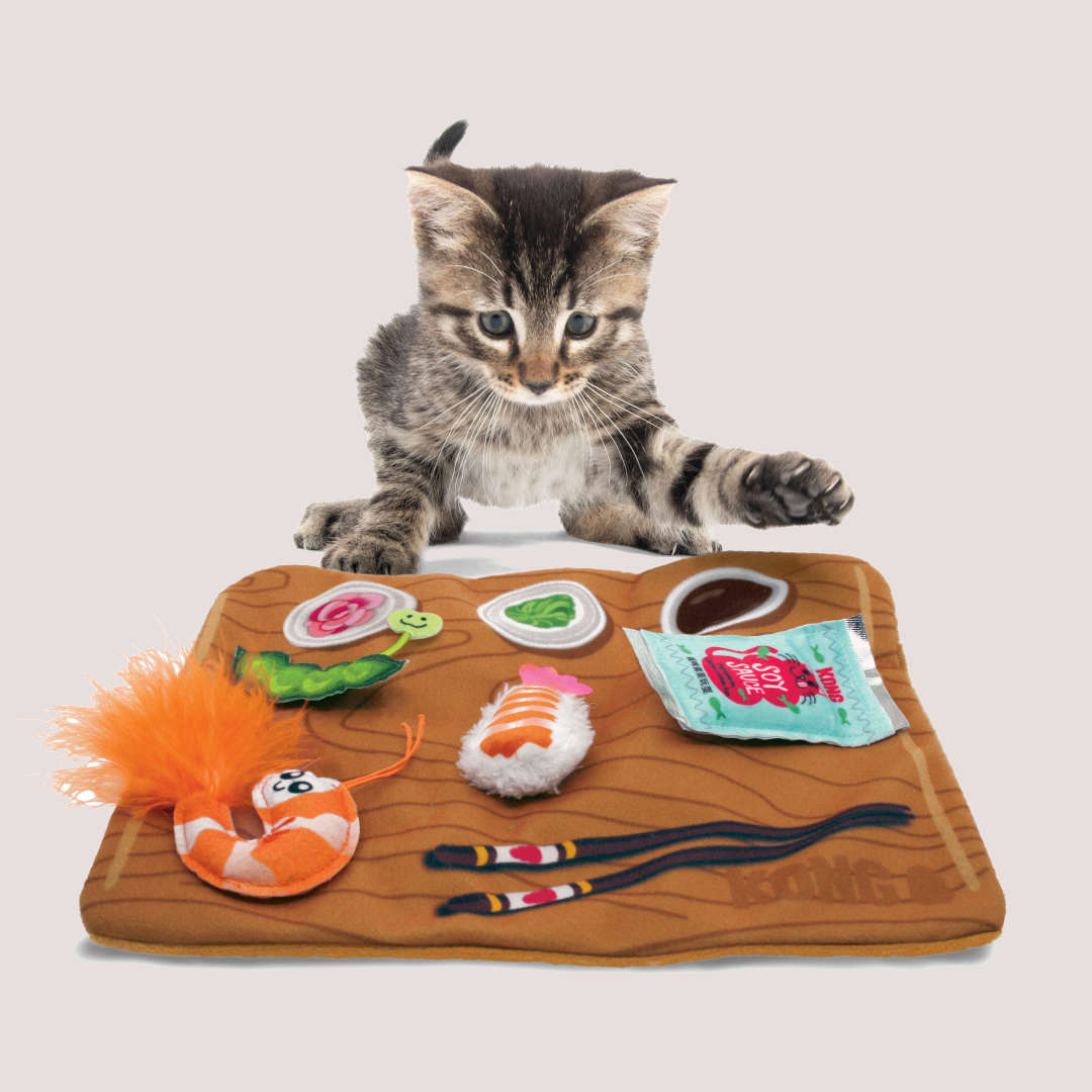 KONG Pull-a-Partz Sushi Cat Toy