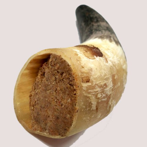 Horns Stuffed With Meaty Pate