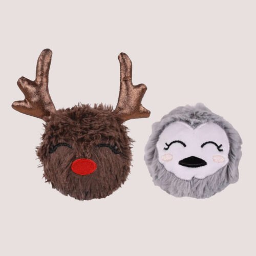 Rosewood Cupid & Comet Ralphie Reindeer & Parker Penguin Dog Toy