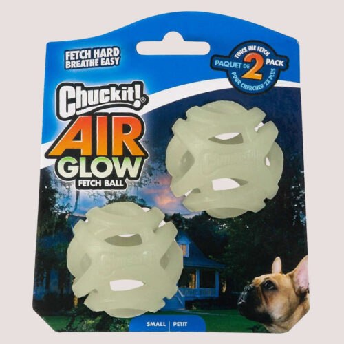 Chuckit Fetch Ball Air Max Glow Small 2pk