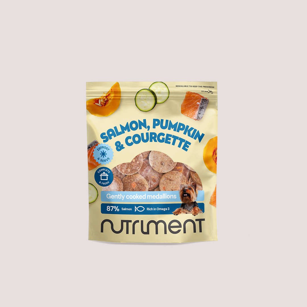 Nutriment Gently Cooked Salmon Pumpkin & Courgette Medallions