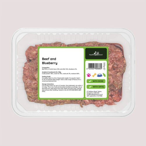 Raw Minced Beef & Blueberry