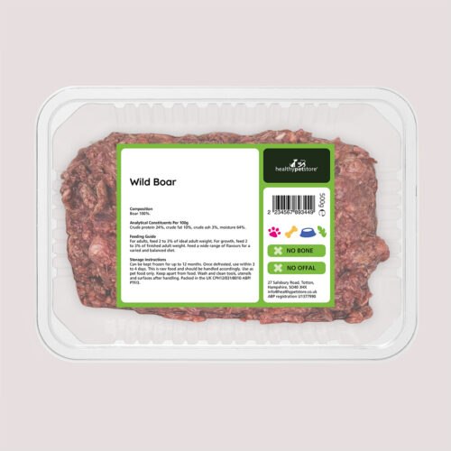 Raw Minced Boar No Bone & Offal 500g