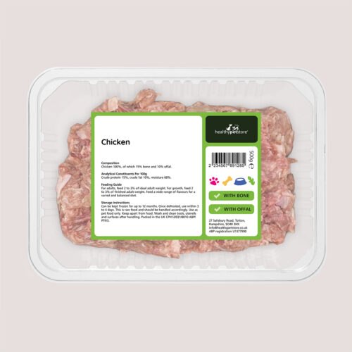 Raw Minced Chicken With Bone & Offal 500g