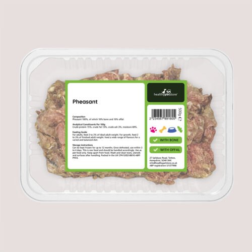 Raw Minced Pheasant With Bone & Offal 500g