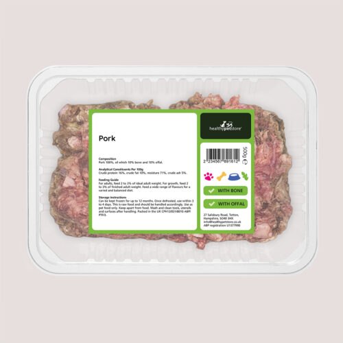 Raw Minced Pork With Bone & Offal 500g